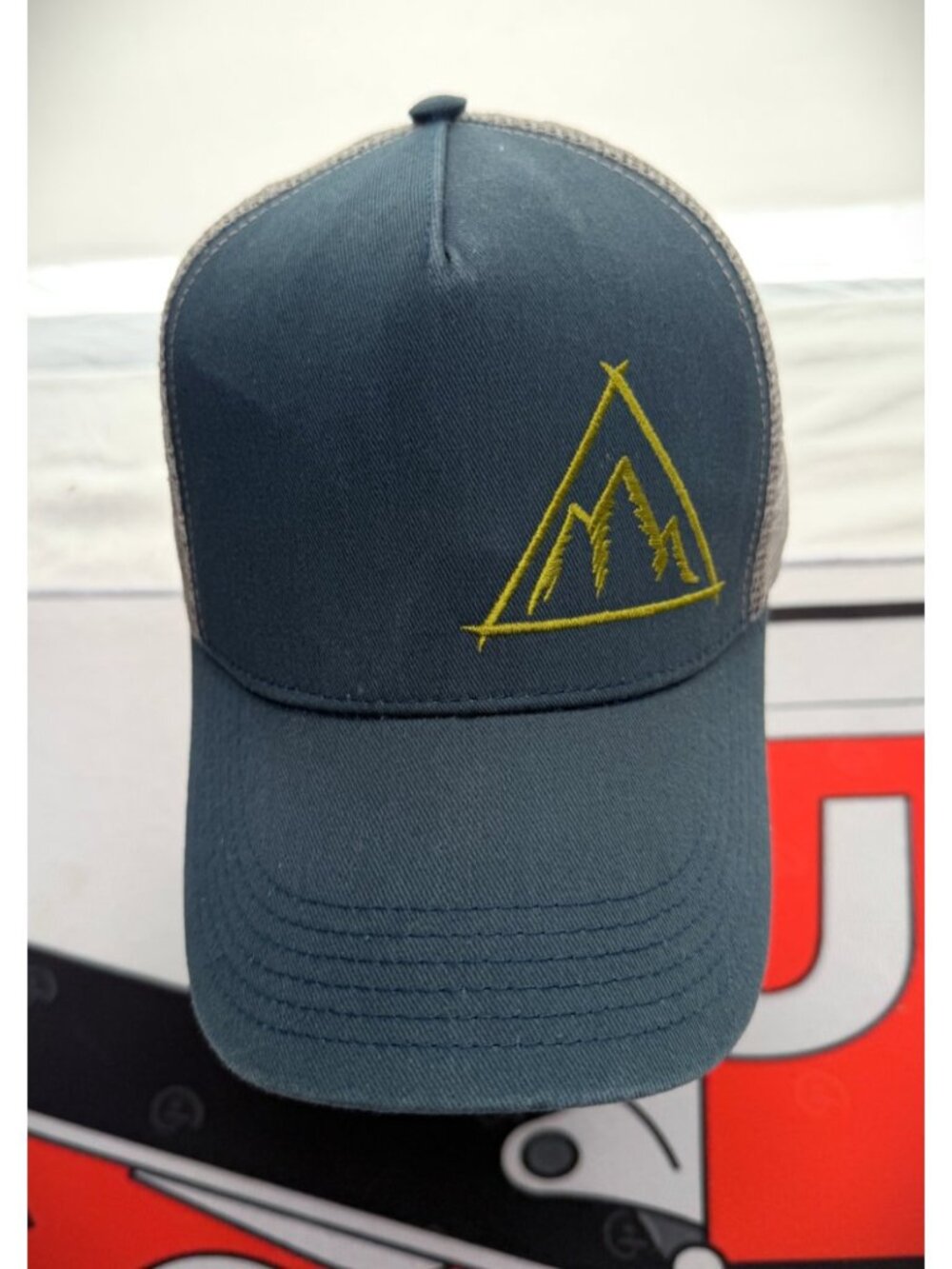 Marmot For Life Blue/Gray Mesh Snap Back Trucker Cap/Hat